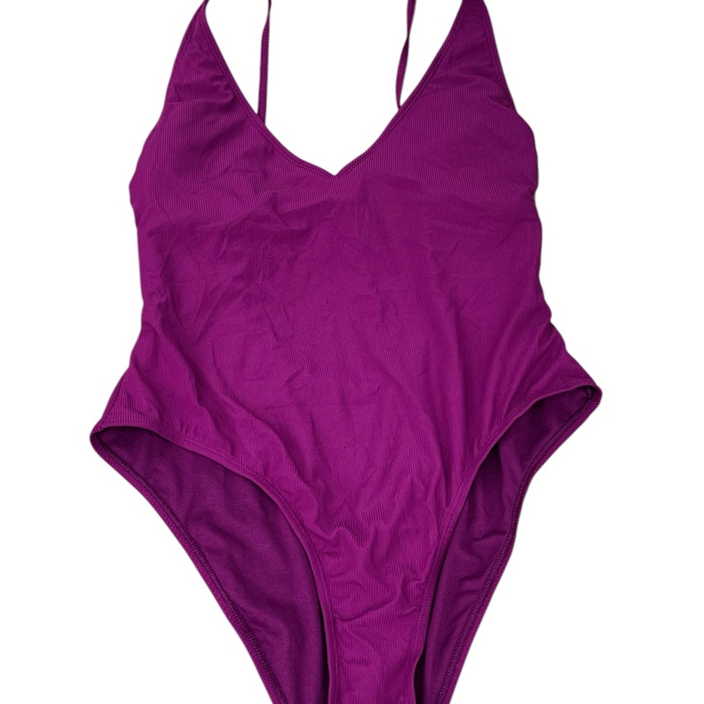 Vibrant Purple One-Piece Swimsuit